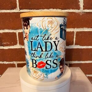 Inspirational Coffee Mug with Bamboo Lid